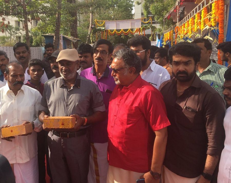 Nadigar Sangam Building Pooja Photos