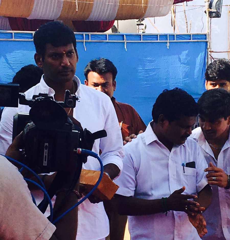 Nadigar Sangam Building Pooja Photos