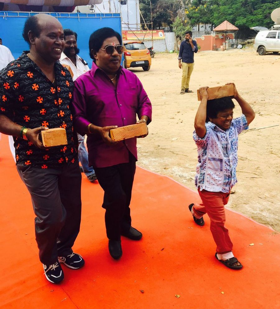 Nadigar Sangam Building Pooja Photos