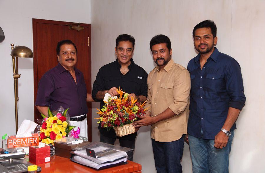 Nadigar Sangam members congratulate Kamal Haasan