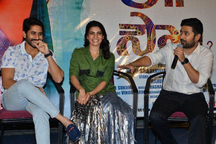 Naga Chaitanya & Samantha at Chi La Sow Movie Press Meet Photos