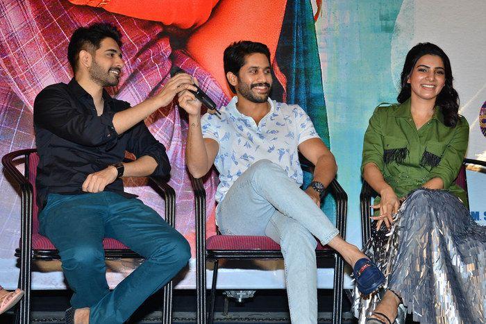Naga Chaitanya & Samantha at Chi La Sow Movie Press Meet Photos