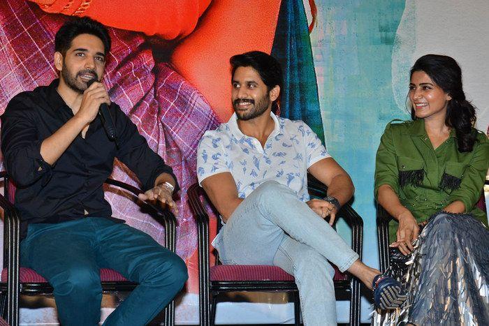 Naga Chaitanya & Samantha at Chi La Sow Movie Press Meet Photos