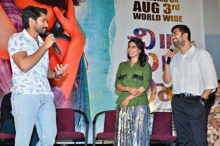 Naga Chaitanya & Samantha at Chi La Sow Movie Press Meet Photos