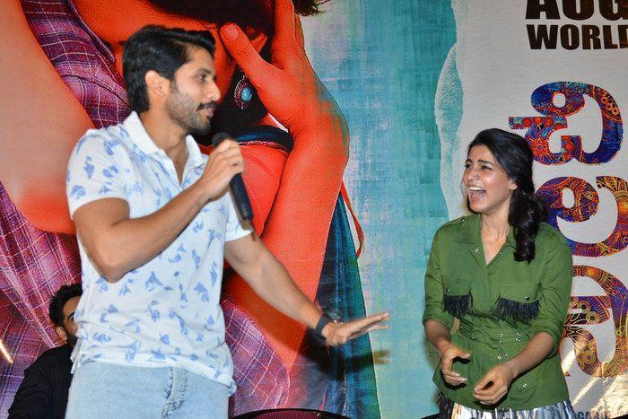 Naga Chaitanya & Samantha at Chi La Sow Movie Press Meet Photos