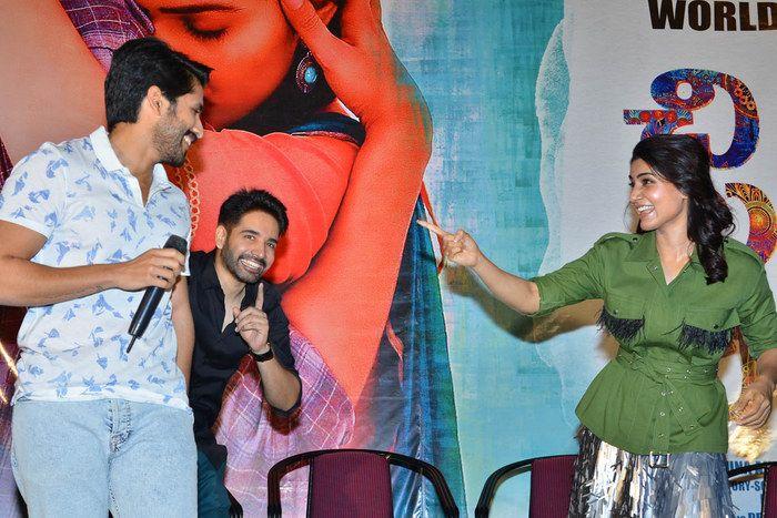 Naga Chaitanya & Samantha at Chi La Sow Movie Press Meet Photos