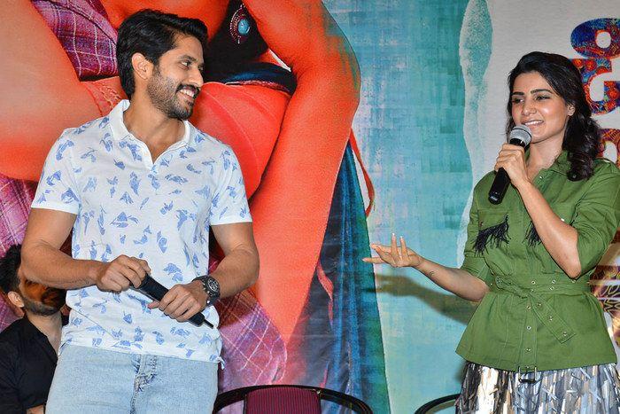 Naga Chaitanya & Samantha at Chi La Sow Movie Press Meet Photos