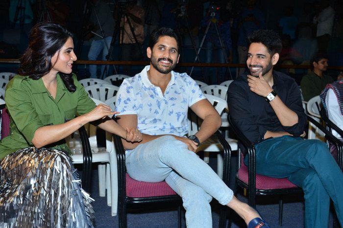 Naga Chaitanya & Samantha at Chi La Sow Movie Press Meet Photos