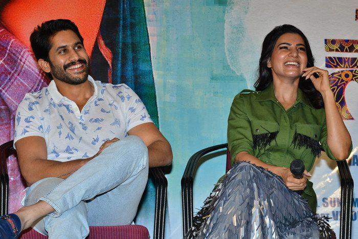Naga Chaitanya & Samantha at Chi La Sow Movie Press Meet Photos