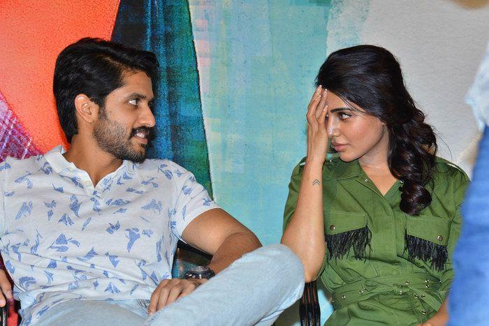 Naga Chaitanya & Samantha at Chi La Sow Movie Press Meet Photos