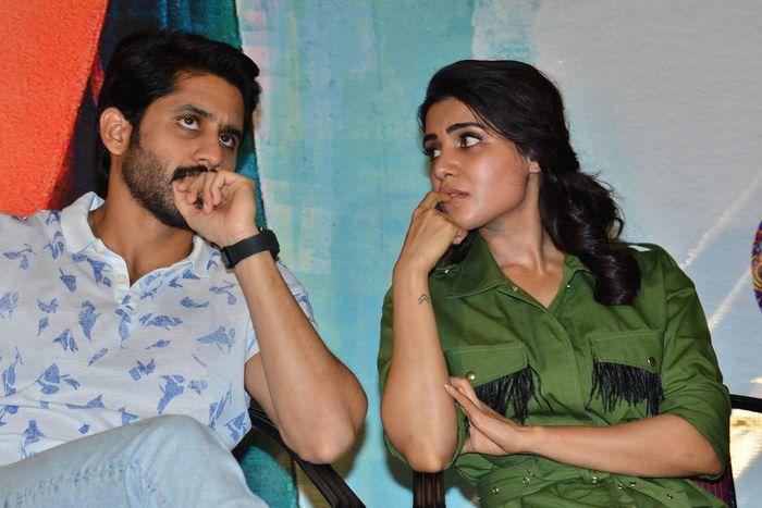 Naga Chaitanya & Samantha at Chi La Sow Movie Press Meet Photos