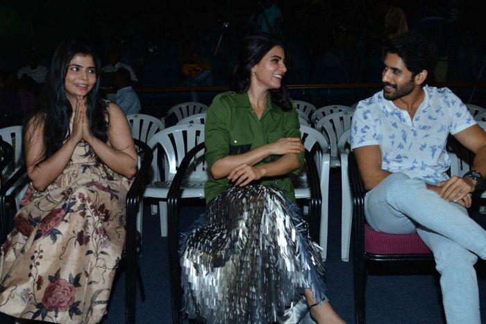 Naga Chaitanya & Samantha at Chi La Sow Movie Press Meet Photos