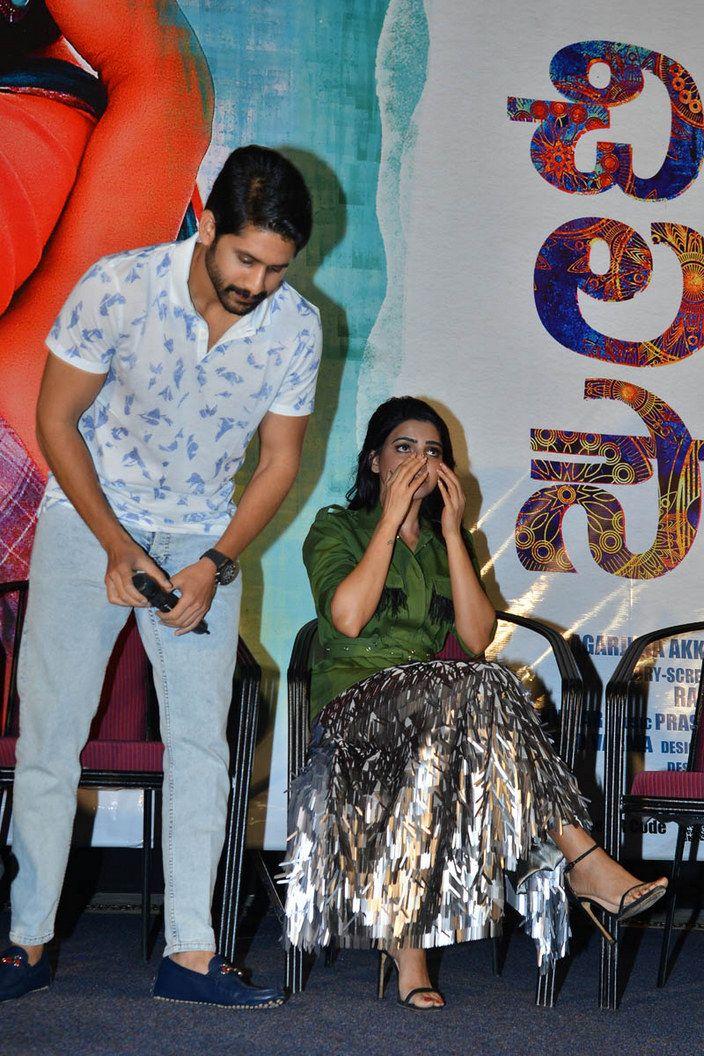 Naga Chaitanya & Samantha at Chi La Sow Movie Press Meet Photos