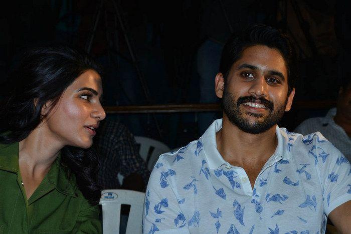 Naga Chaitanya & Samantha at Chi La Sow Movie Press Meet Photos