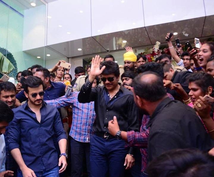 Nagarjuna & Akhil launches South India Shopping Mall