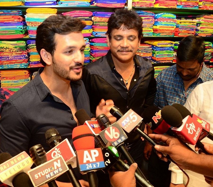 Nagarjuna & Akhil launches South India Shopping Mall