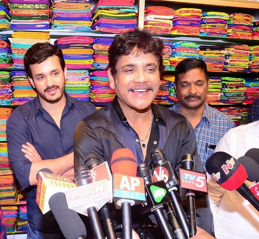 Nagarjuna & Akhil launches South India Shopping Mall