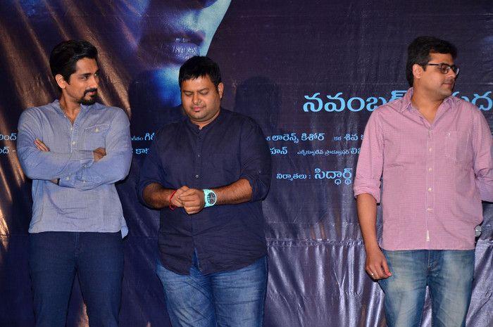 Nani & Siddharth at Gruham Movie Trailer Launch