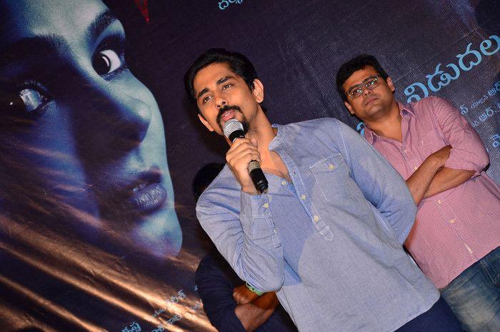 Nani & Siddharth at Gruham Movie Trailer Launch