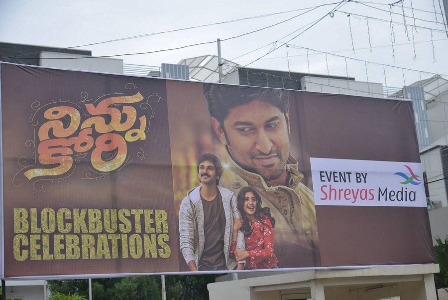 Ninnu Kori Movie Block Bluster Celebrations at Vijaywada Photos