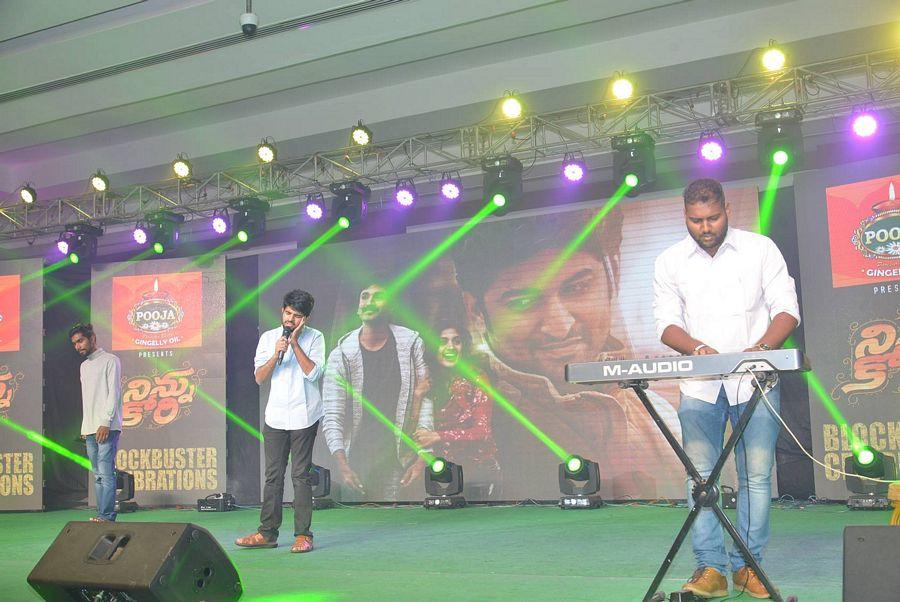 Ninnu Kori Movie Block Bluster Celebrations at Vijaywada Photos