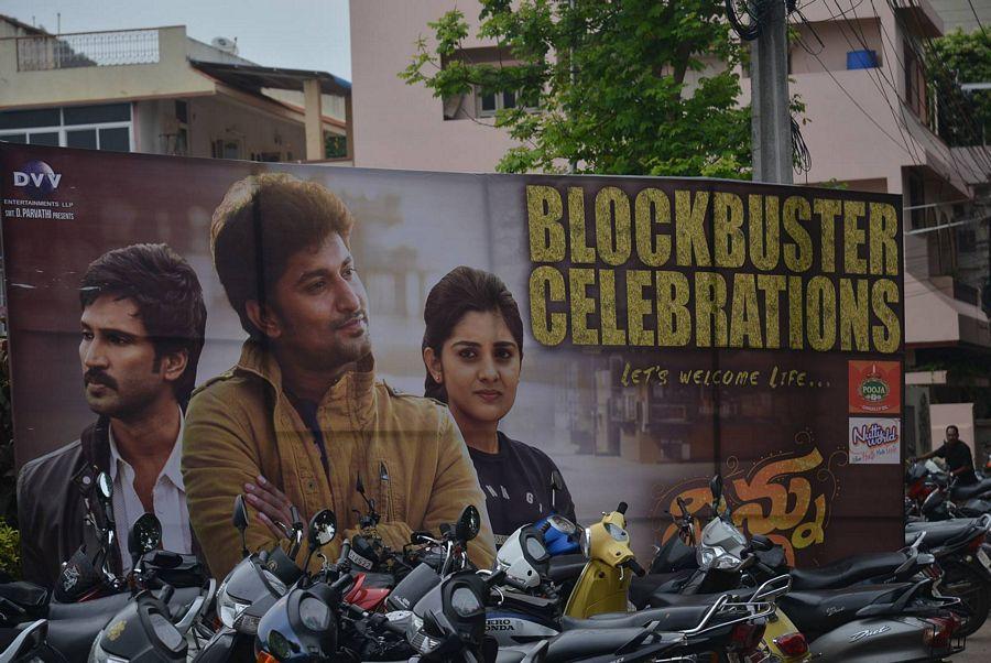 Ninnu Kori Movie Block Bluster Celebrations at Vijaywada Photos