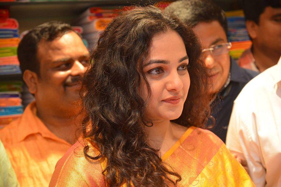 Nithya Menen At Kalamandir 25th Store Opening Photos