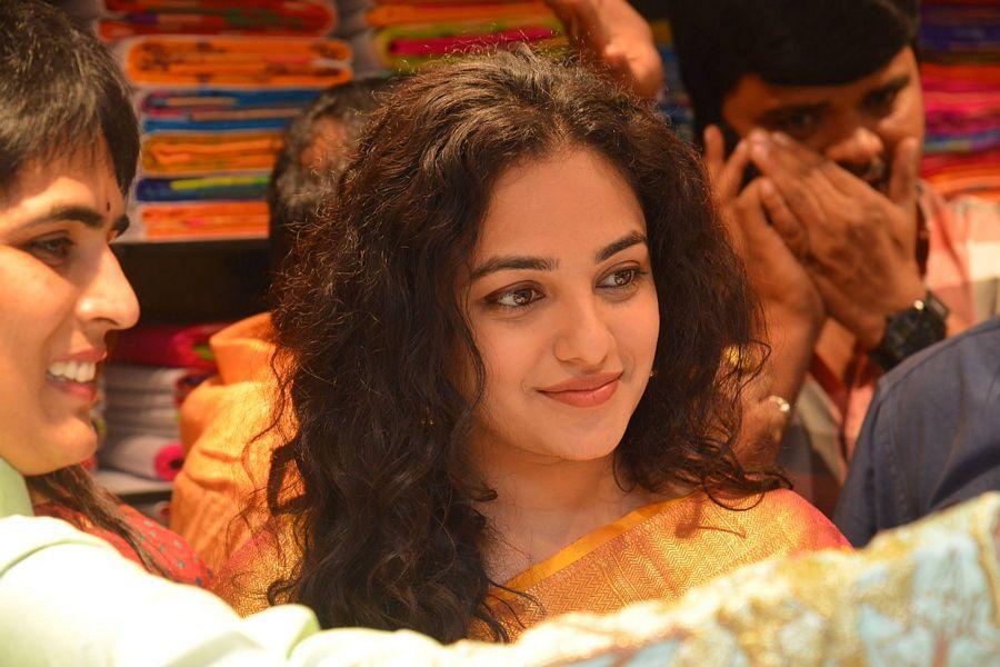 Nithya Menen At Kalamandir 25th Store Opening Photos