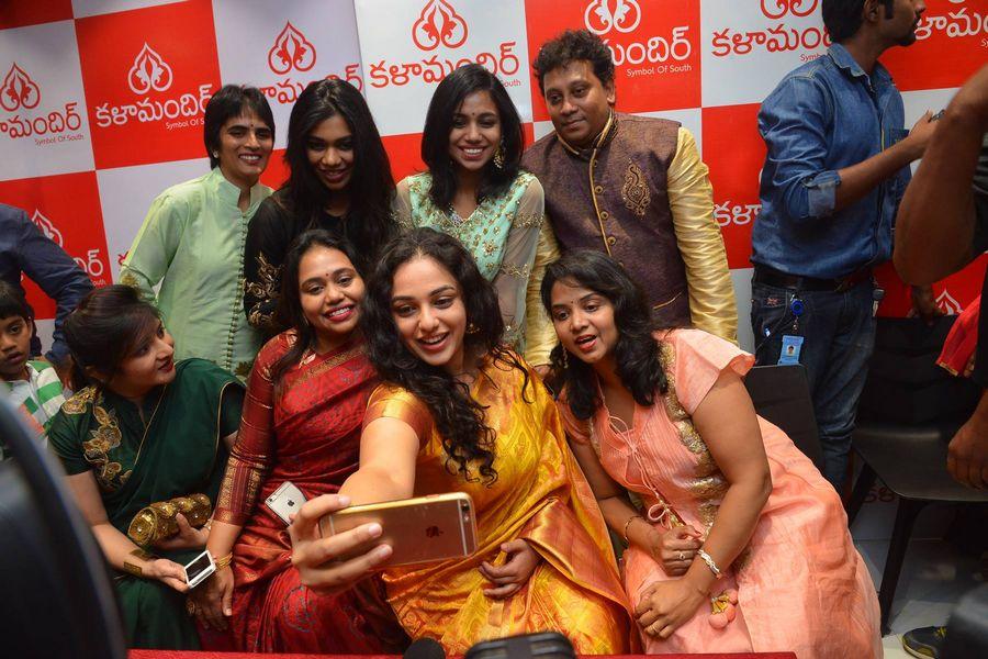 Nithya Menen At Kalamandir 25th Store Opening Photos