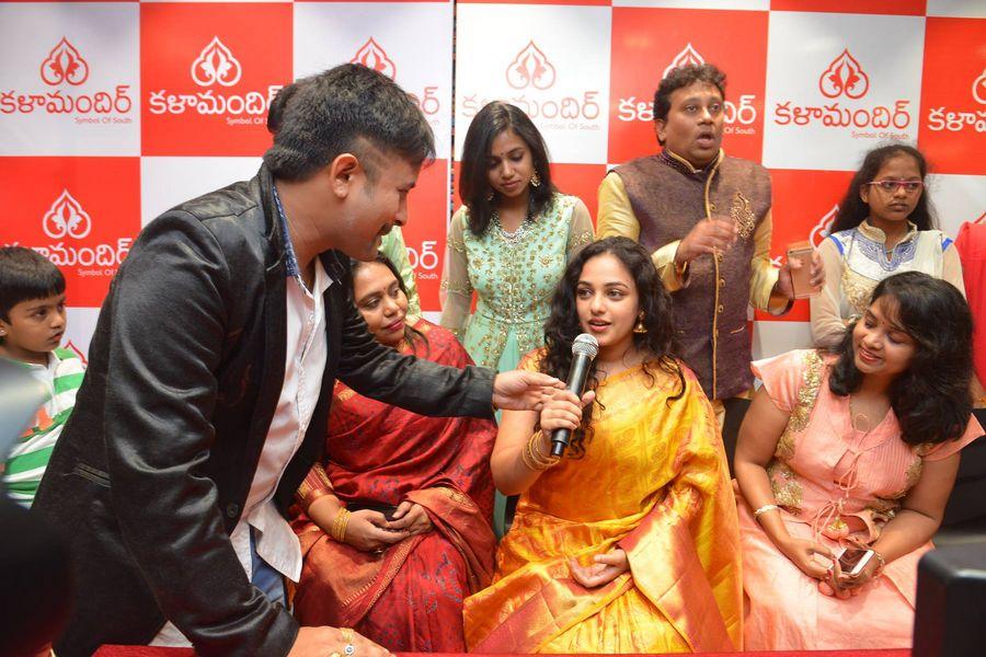 Nithya Menen At Kalamandir 25th Store Opening Photos