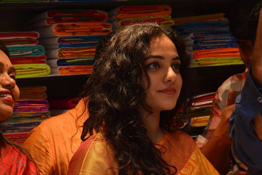 Nithya Menen At Kalamandir 25th Store Opening Photos