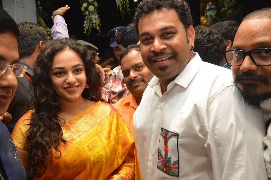 Nithya Menen At Kalamandir 25th Store Opening Photos