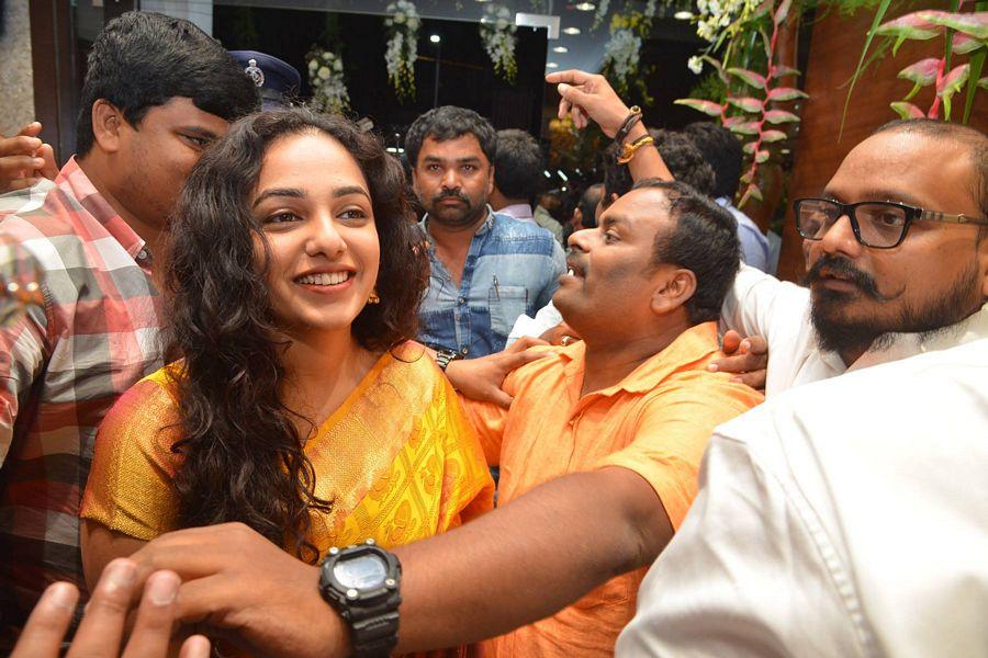Nithya Menen At Kalamandir 25th Store Opening Photos