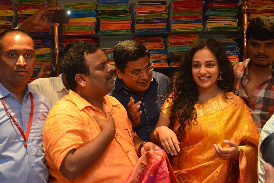 Nithya Menen At Kalamandir 25th Store Opening Photos