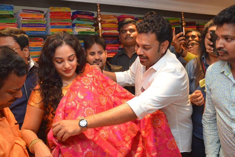 Nithya Menen At Kalamandir 25th Store Opening Photos