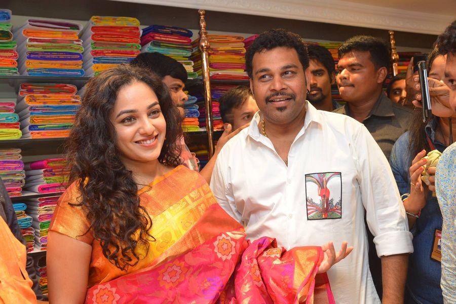 Nithya Menen At Kalamandir 25th Store Opening Photos