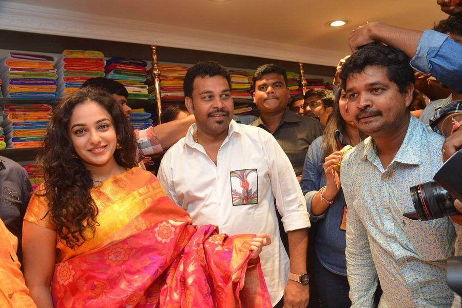 Nithya Menen At Kalamandir 25th Store Opening Photos