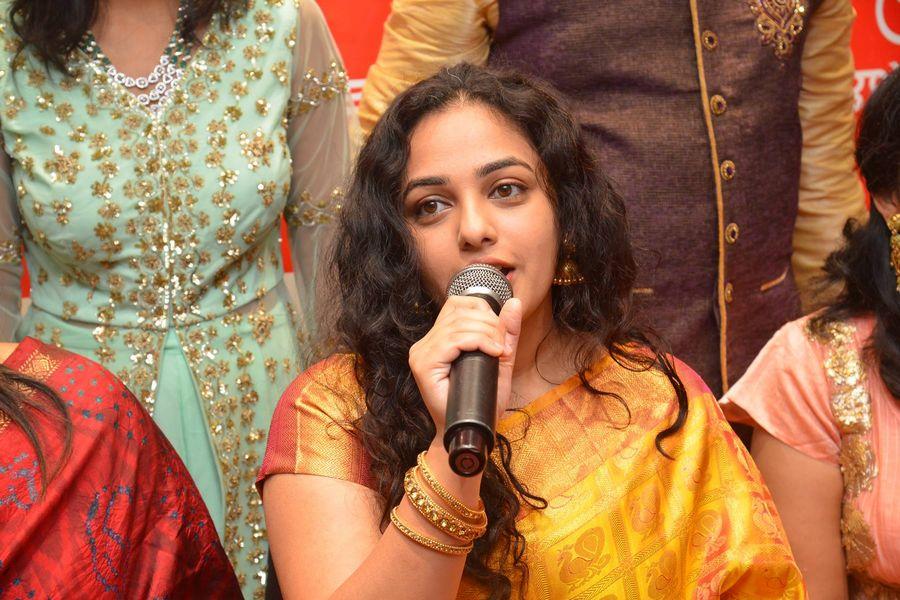 Nithya Menen At Kalamandir 25th Store Opening Photos