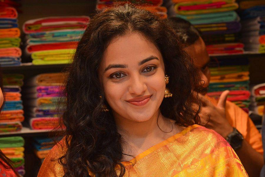 Nithya Menen At Kalamandir 25th Store Opening Photos