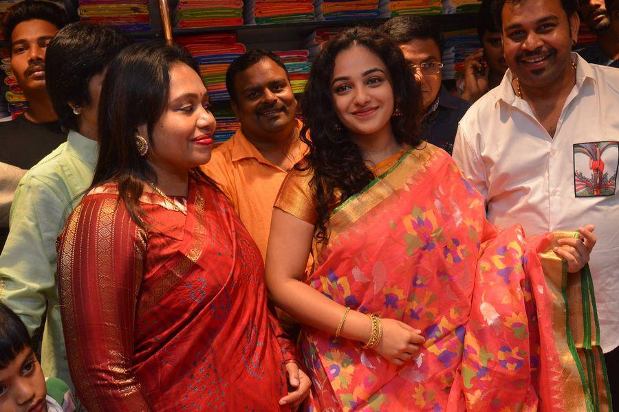 Nithya Menen At Kalamandir 25th Store Opening Photos