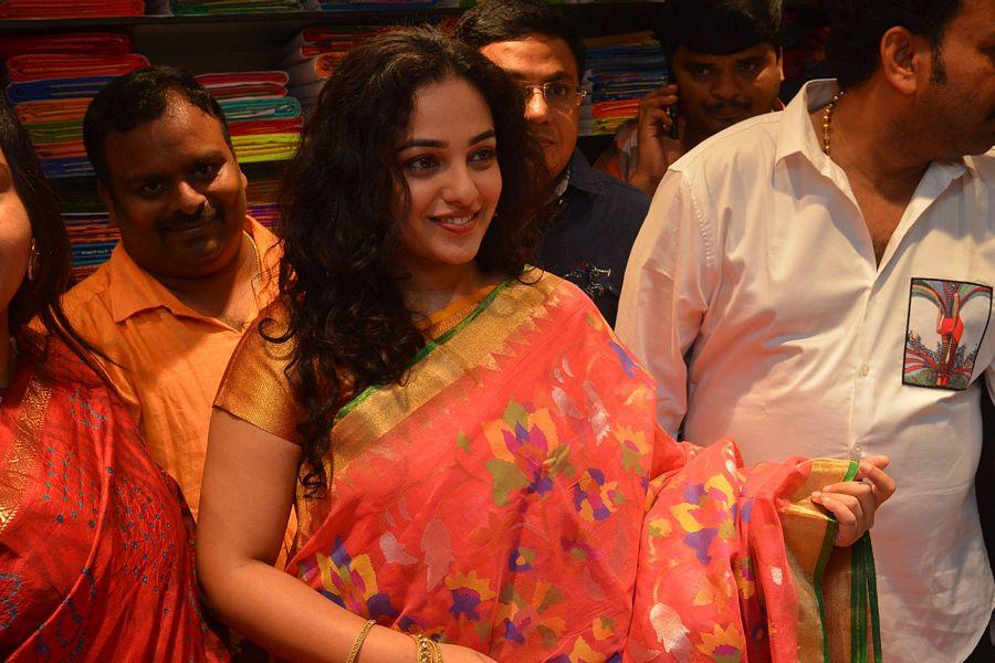 Nithya Menen At Kalamandir 25th Store Opening Photos