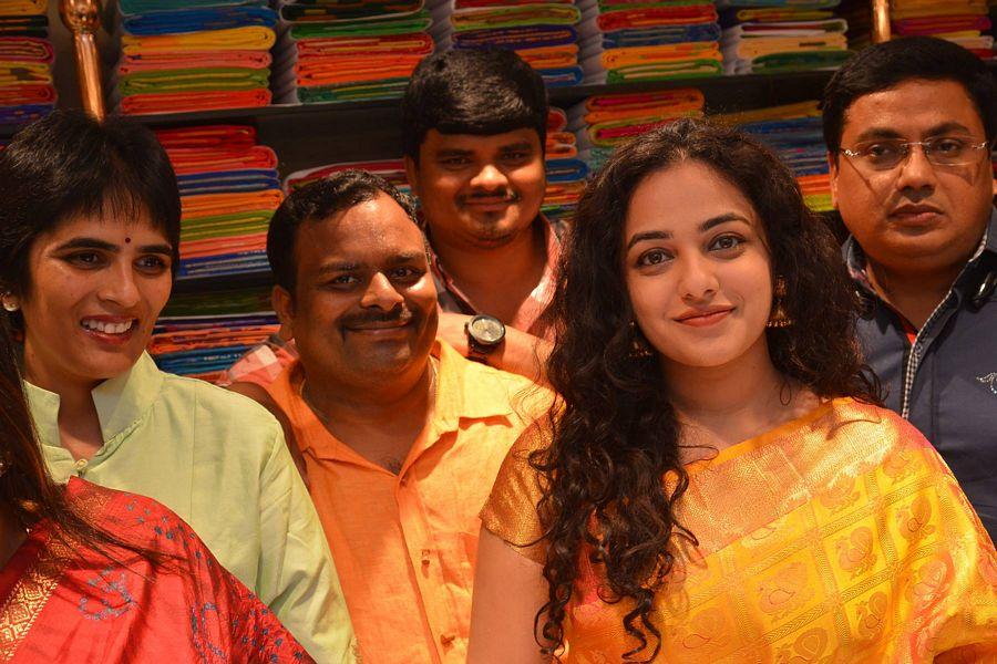 Nithya Menen At Kalamandir 25th Store Opening Photos