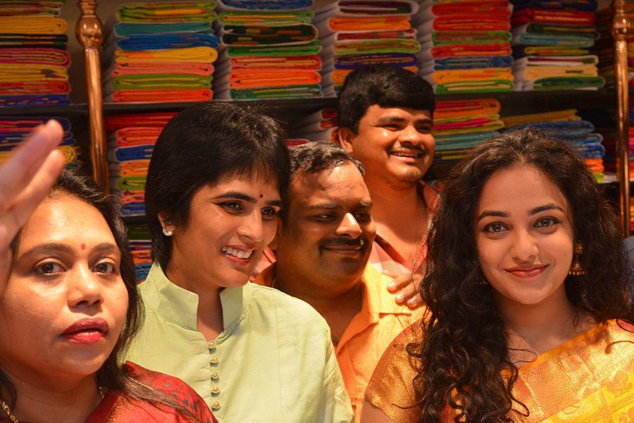 Nithya Menen At Kalamandir 25th Store Opening Photos