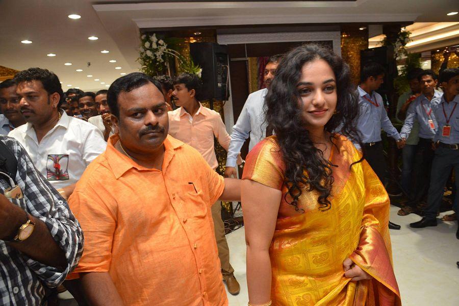 Nithya Menen At Kalamandir 25th Store Opening Photos