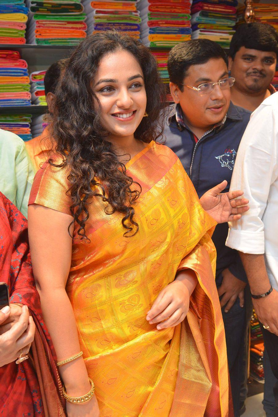 Nithya Menen At Kalamandir 25th Store Opening Photos