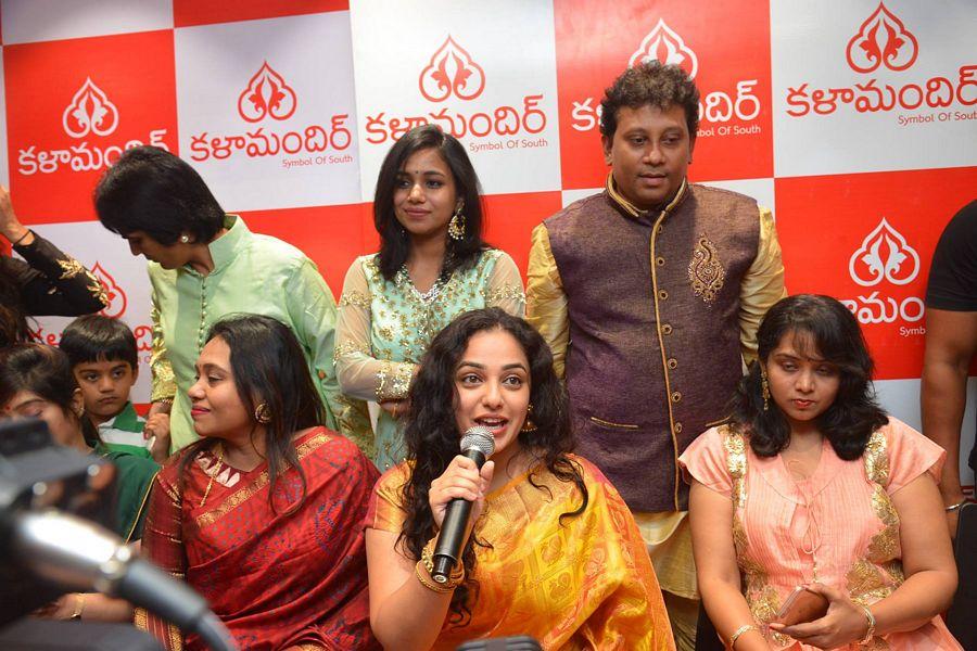 Nithya Menen At Kalamandir 25th Store Opening Photos