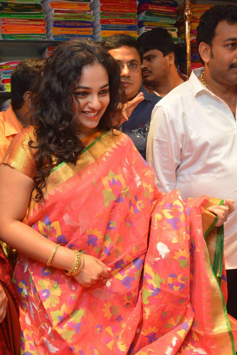 Nithya Menen At Kalamandir 25th Store Opening Photos