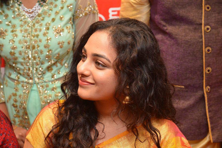 Nithya Menen At Kalamandir 25th Store Opening Photos