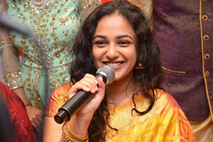 Nithya Menen At Kalamandir 25th Store Opening Photos