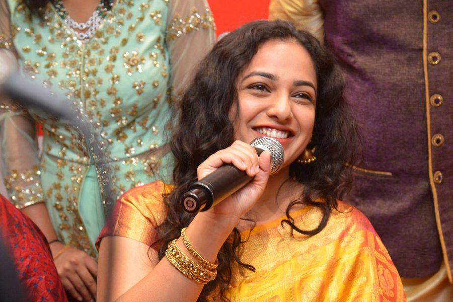 Nithya Menen At Kalamandir 25th Store Opening Photos